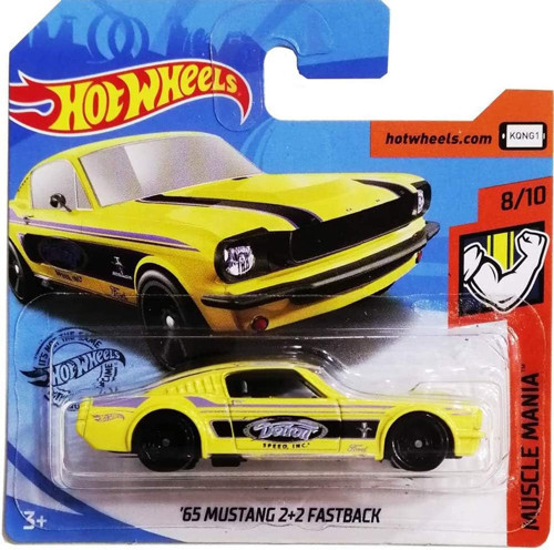 '65 Mustang 2+2 Fastback - Sarı - 2019 - FYG74 - 1/64