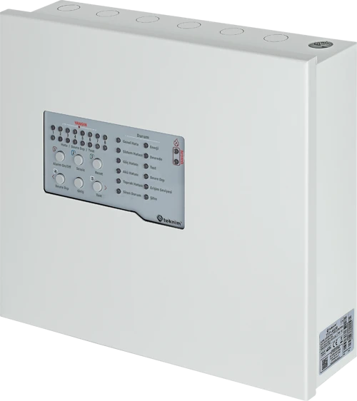 TFP-4408 8 Bölgeli Konvansiyonel Yangın Alarm Paneli (Metal Kasa)
