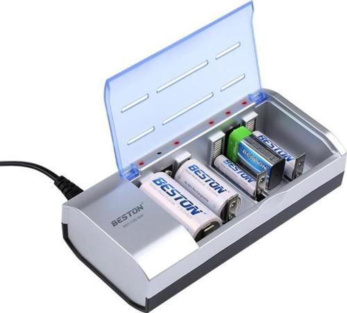 BESTON BST-C821BW (AA-AAA-C-D-9V-SC) UNIVERSAL TÜM BOYLAR PİL ŞARJ CİHAZI (2818)