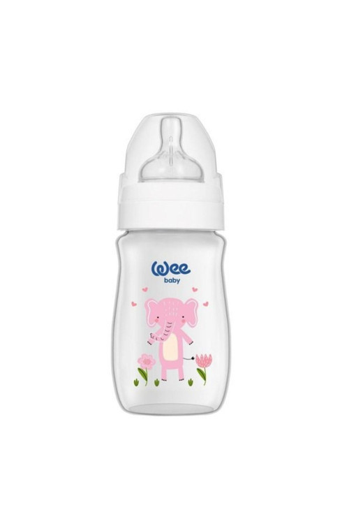 Wee 960 Safari PVC Biberon Geniş Ağızlı 0-6 Ay 250 ml