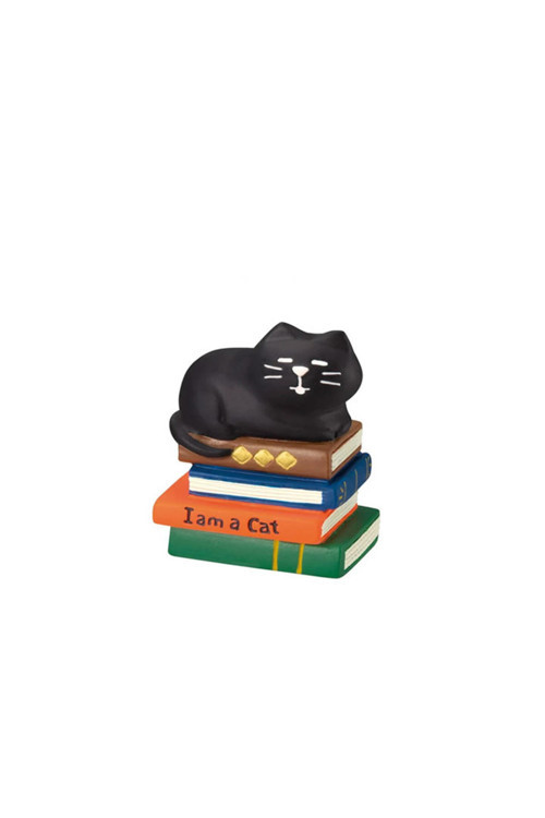 Kitaplı Kara Kedi Mini Figür