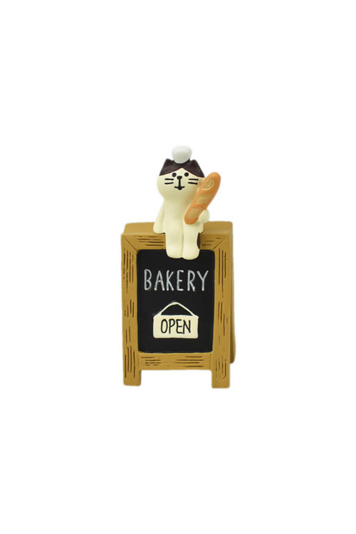 Fırın Tabelasındaki Kedi Mini Figür