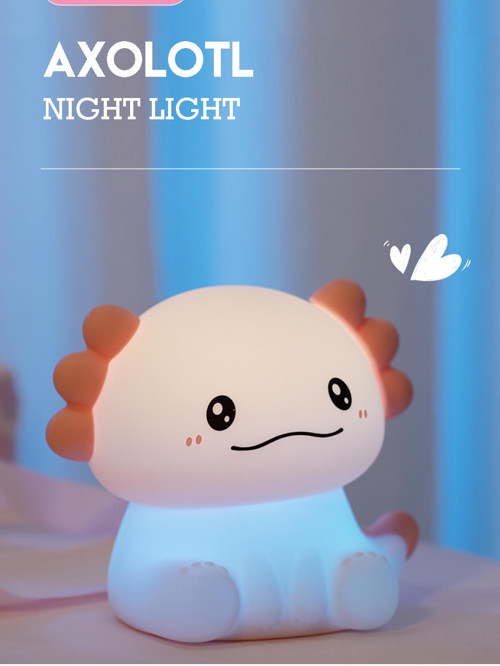 Acornia Sevimli Axolotl Gece Lambası