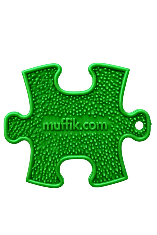 Nano Duyusal Puzzle Anahtarlık · 6,5 X 5,4 Cm · Yeşil | Dokulu Duyusal Oyuncak | Dokunsal (Taktil) & İnce Motor Gelişim