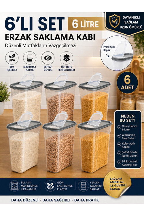 6 Litre Saklama