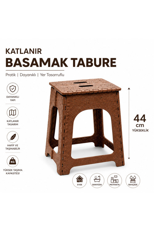 Taşınabilir Pratik Katlanabilir Piknik, Kamp, Mutfak, Banyo Taburesi (Ton Farkı Olabilir)