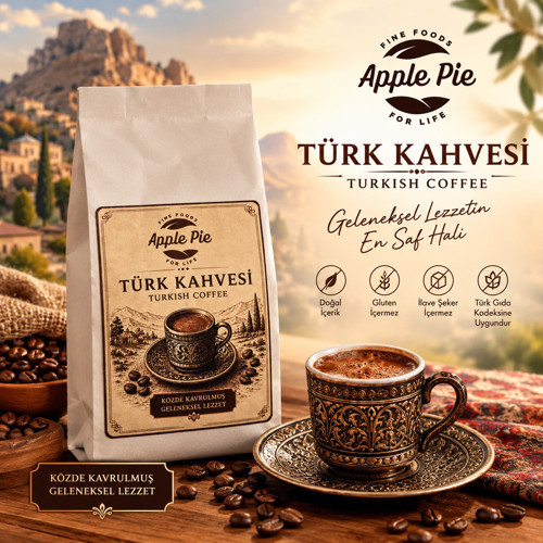 Apple Pie Közde Çifte Kavrulmuş 250 Gr Türk Kahvesi