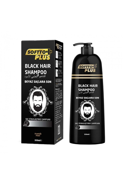 Black Hair Beyaz Saçları Siyahlaştıran Doğal Görünüm Ve Anında Etkili Şampuan 350 Ml
