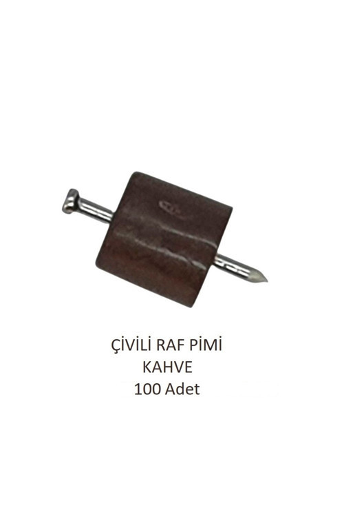 ÇİVİLİ RAF PİMİ Kahve 100 Adet
