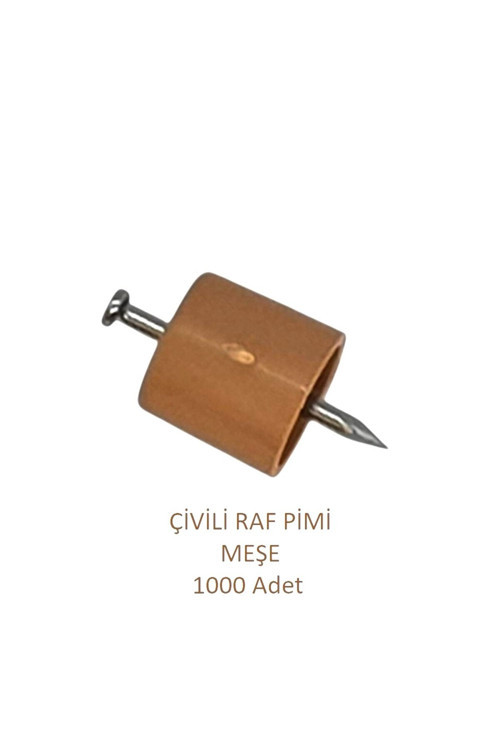 Çivili Raf Pimi Meşe 1000 Adet