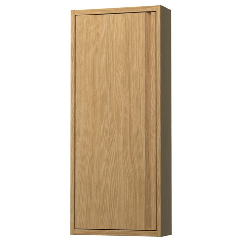 Banyo Duvar Dolabı, Meşe Görünümlü, 40x15x95 cm