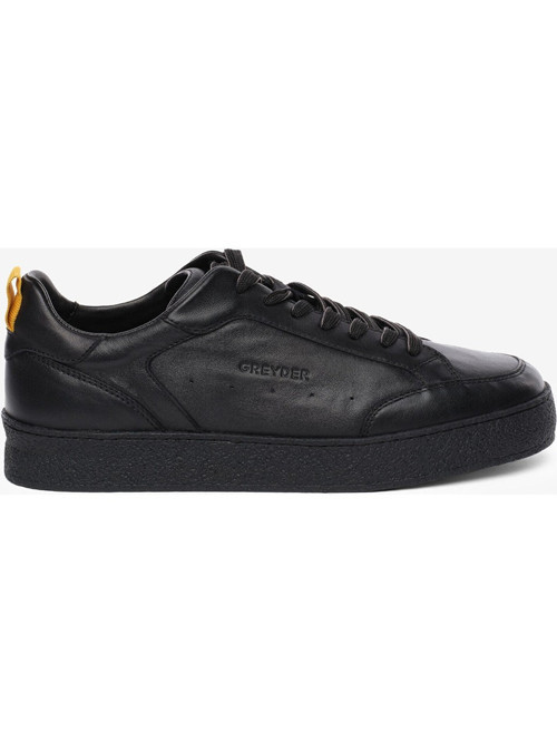 Erkek Siyah Hakiki Deri Sneaker Ayakkabı 5K1SA18520