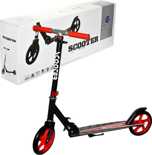 Metal Scooter, Silikon 200 mm DEV Tekerlekli, Katlanabilir