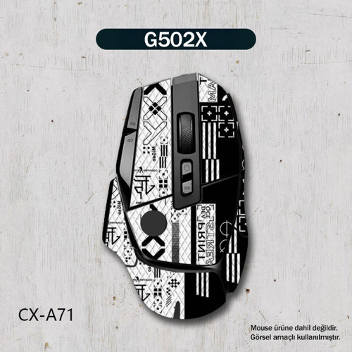 G502X Uyumlu Gaming Mouse Grip Tape – Kaymaz Ter Emici Yapışkanlı Koruyucu Mouse Kaplama Sticker – CXA71