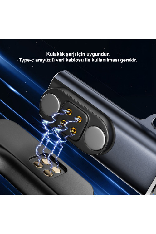 Kemik İletimli Kulaklık Şarj Adaptörleri için uygundur. Tip-C Dört Pimli Manyetik Adaptör.