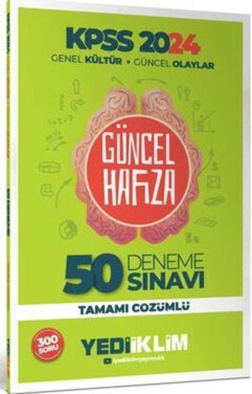 2024 KPSS Genel Kültür Güncel Olaylar Tamamı Çözümlü 50 Deneme (300 Soru)