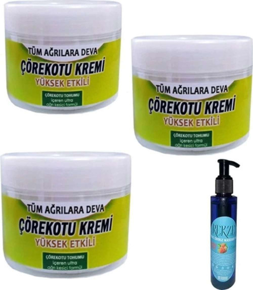 Süper Muzicevi Çörek Otu 100 ml x 3 Adet / Çilekli Vücut Bakım Yağı 125 ml