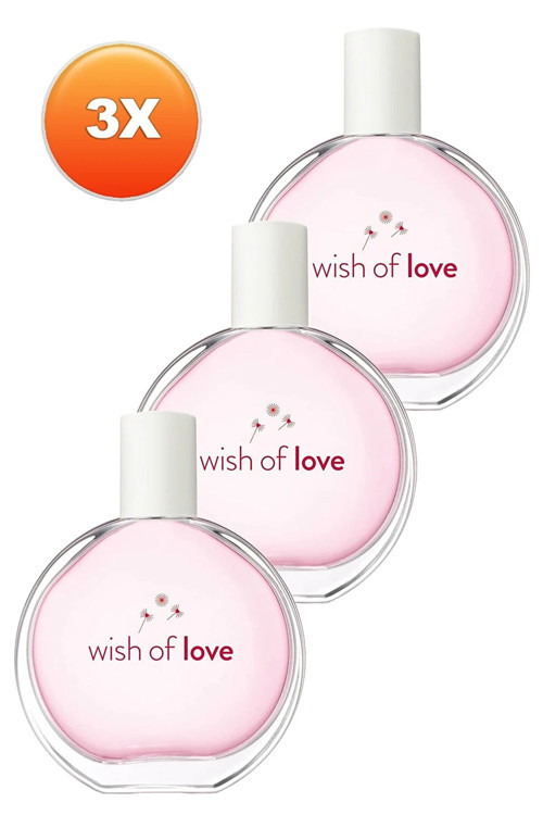 Wish Of Love Kadın Parfüm Edt 50 Ml 3'Lü Set