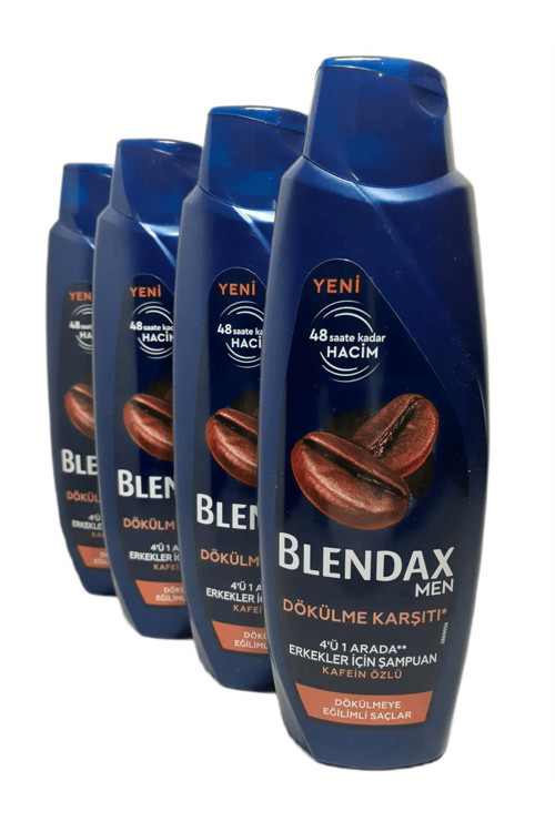 Men Dökülme Karşıtı 4'Ü 1 Arada Kafein Özlü Şampuan 500 Ml X 4 Adet