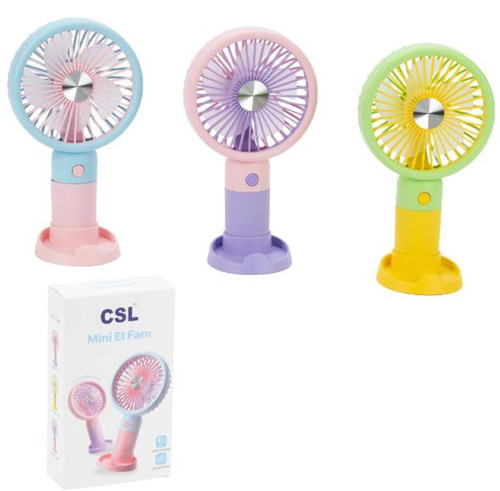 XF Şarjlı Mini Fan Pembe (KDO)