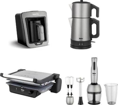 Mutfak Seti / Elektrikli Çeyiz Seti 4Lü Avantaj Plus Set Silver Stone