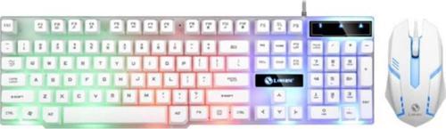 Mekanikal Ultra Sessiz RGB Işıklı Kablolu Mouse Klavyesi Seti, Su Geçirmez, Hızlı Bağlantılı
