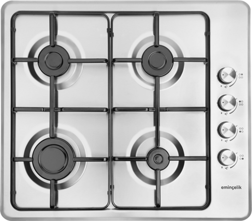 EC-AH 3140 X60 (31 220) Ankastre Paslanmaz Inox Ocak