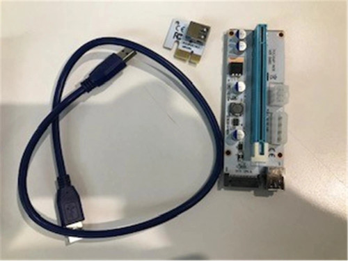 Sl- Ex10 Pcı-E 1x To 16x Sata 6Pin Bitcoin Riser Ekran Kartı Yükseltici (KDO)