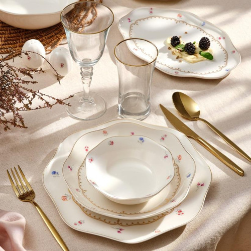 Lotus Breeze 53 Parça 12 Kişilik Multicolor Yemek Takımı