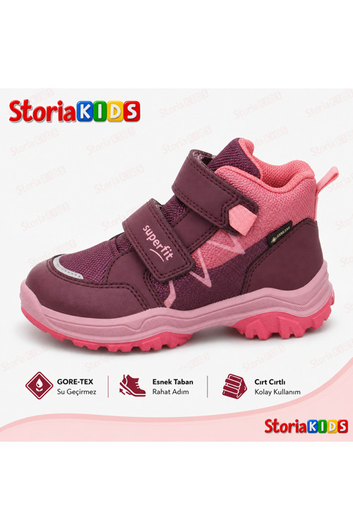 Jupiter Gore-Tex Cırt Cırtlı Kız Çocuk Botu 1-000056-5000 Pembe Mor
