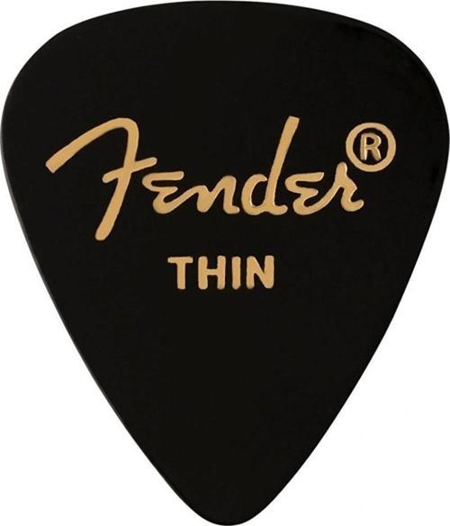 351 Thin 1 Adet Gitar Penası Siyah Shape Premium Pick