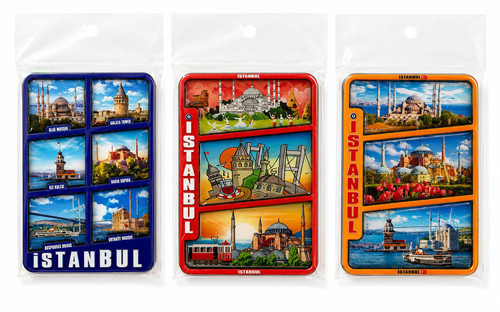 İstanbul Temalı Ahşap Buzdolapı Süsü Magnet