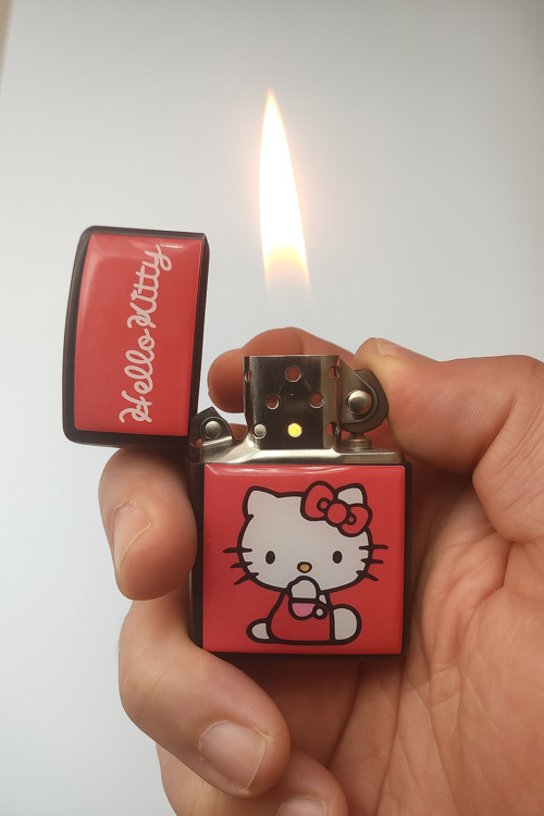 Hello Kitty Metal Benzinli Çakmak
