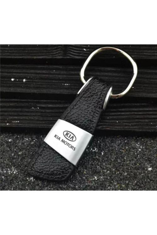 Kia Logolu Metal Deri Anahtarlık