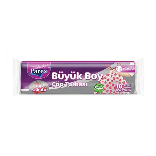 Büzgülü Çilek Kokulu Büyük Çöp Torbası 1 Adet