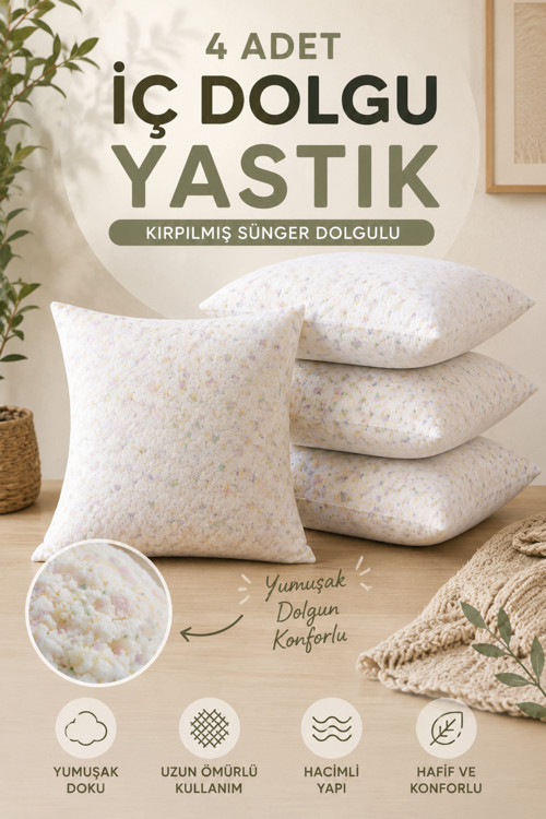 Sünger Dolgulu Kırlnet, Kırlent İç Dolgusu