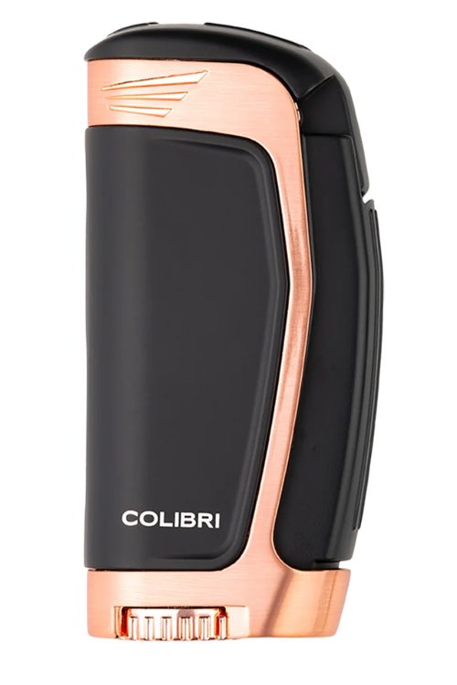 E3 3 Torch Pürmüz Siyah - Rose Gold Puro Çakmağı TR9935