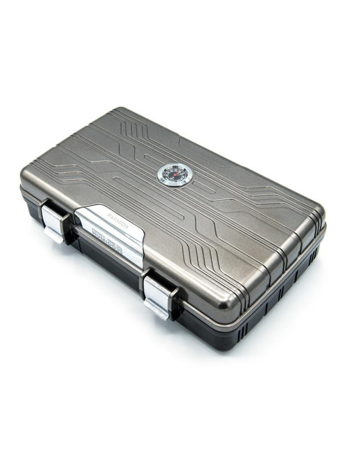 Gümüş Seyahat Tipi Humidor Puro Kutusu TR1417