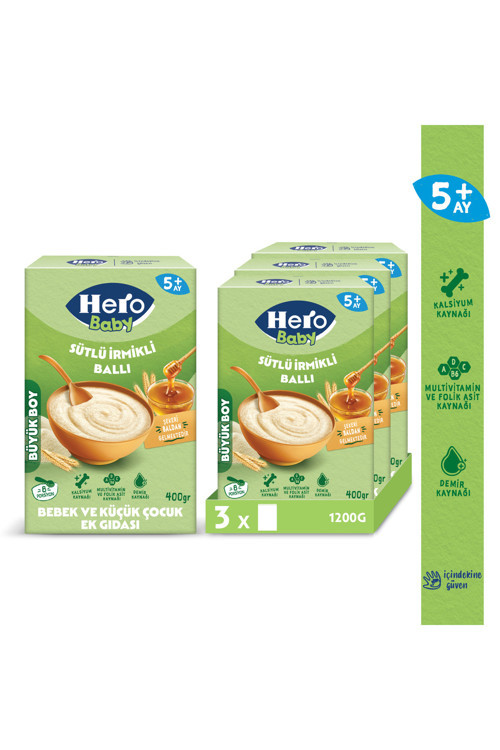 Sütlü Irmikli Ballı 400G X3