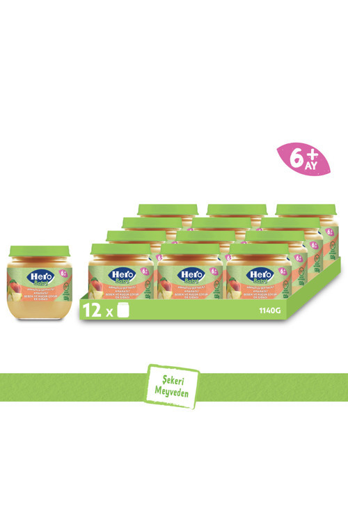 Armutlu Şeftalili Ananaslı Kavanoz Mama 120G X12