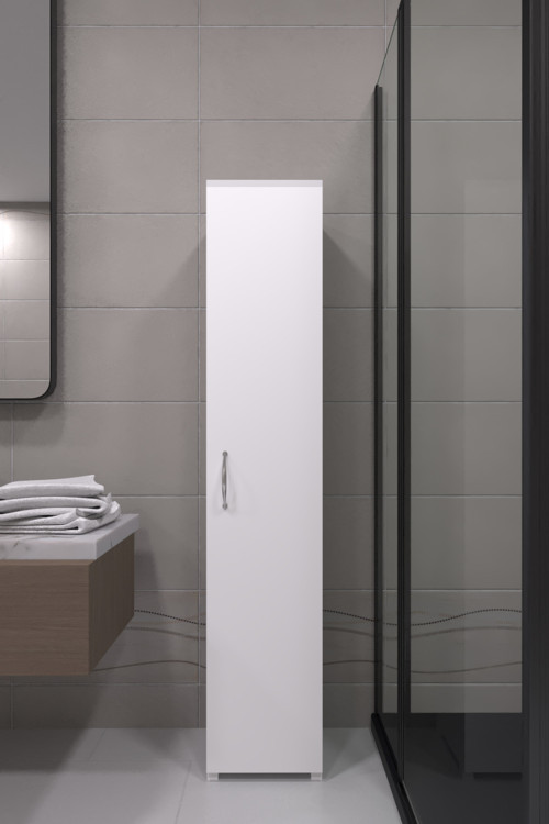 Tek Kapaklı Winter Boy Dolabı , Çok Amaçlı Dolap , Killer Dolabı, Banyo Dolabı, Mutfak Dolabı Beyaz