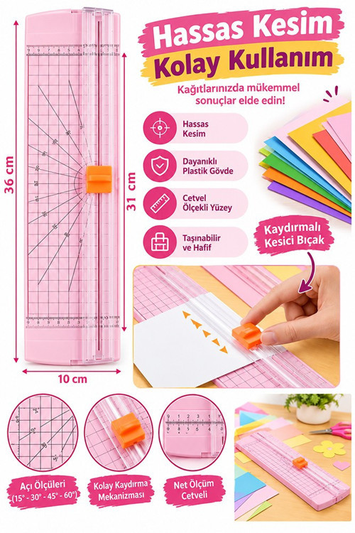 A4 Kağıt Kesme Makinesi Kağıt Kesici Trimmer Hassas Kesim Giyotin Mat Kesici Fotoğraf Etiket Karton Hobi Profesyonel