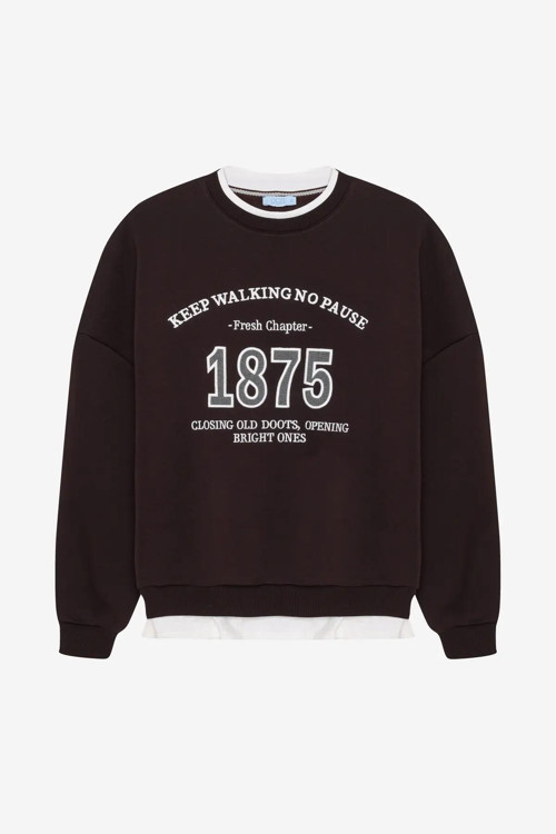 Nakış Detaylı Kadın Sweatshirt