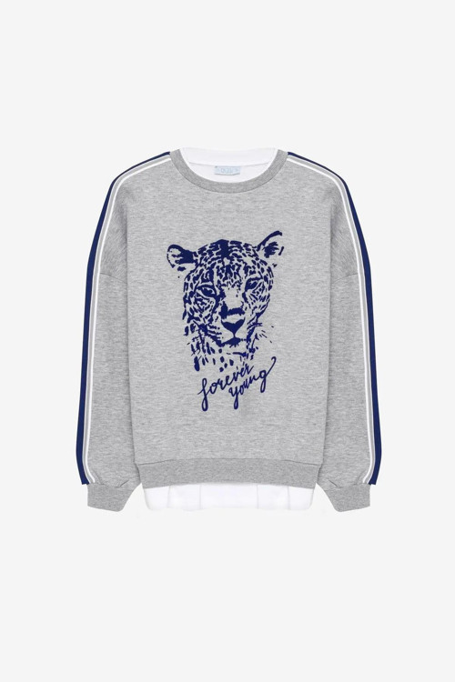 Baskı Detaylı Sweatshirt