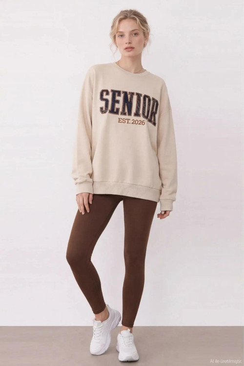 Nakış Detaylı Kadın Sweatshirt
