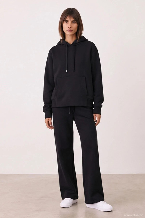 Kapüşon Detaylı Kadın Sweatshirt