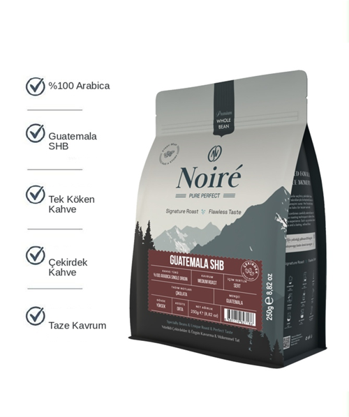 Guatemala SHB %100 Arabica Single Origin Çekirdek Kahve 250 g