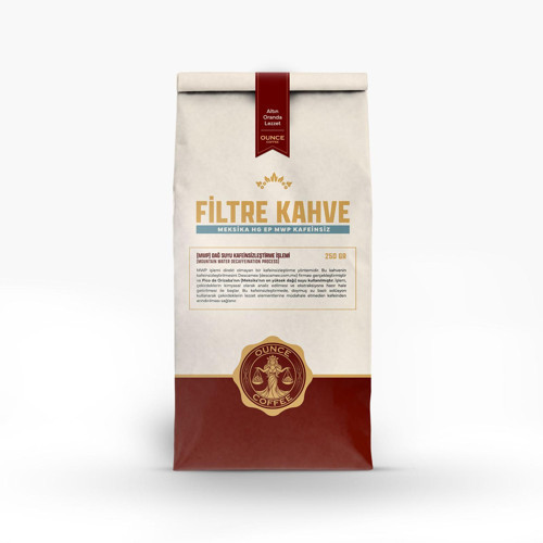 FİLİTRE Meksika HG EP MWP Kafeinsiz Kahve 250gr ÇEKİRDEK