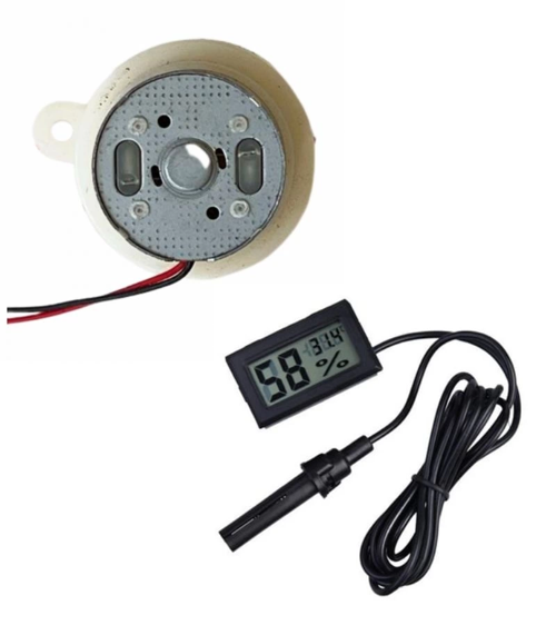 Kuluçka Makinesi Viyol Çevirme Motoru 12 Volt Nem Ölçer