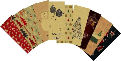 Kraft Yılbaşı Hediye Etiketi